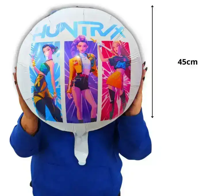 Globo metalizado redondo guerreras kpop  4