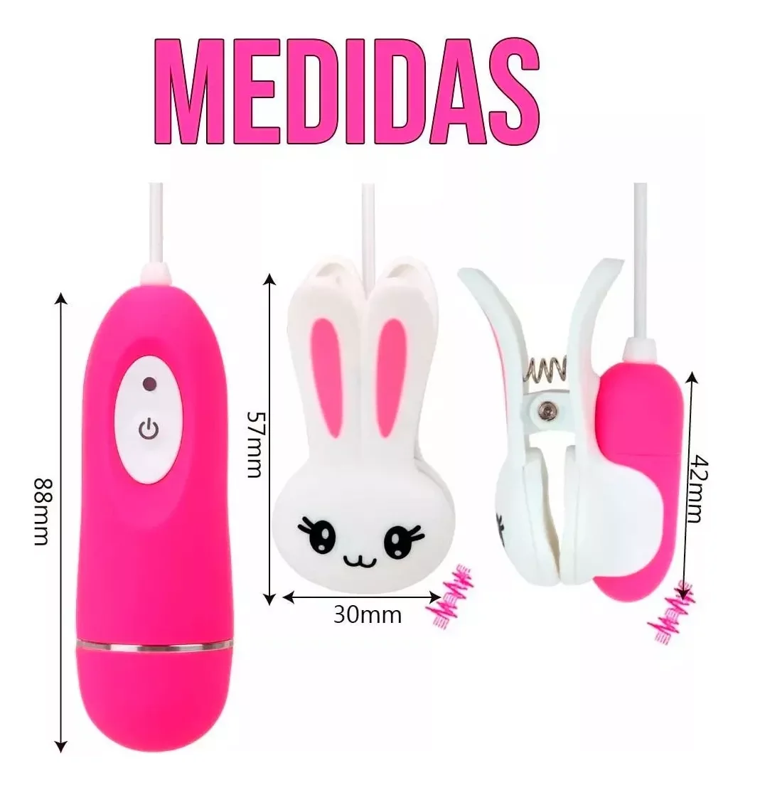 Vibrador Estimulador Tipo Pinza Para Pezones 3