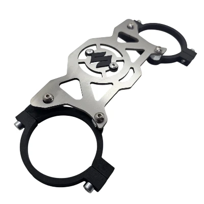 GIXXER 150 Estabilizador de barras acero cromado logo 3d negro ML