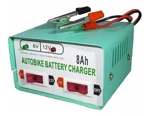 Cargador De Bateria Para Autos Y Motos 12v Y 6v 3