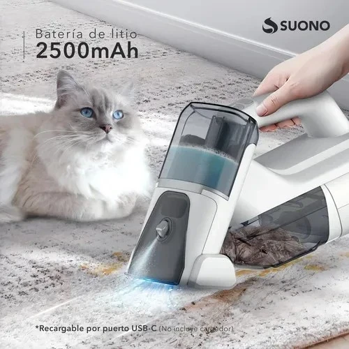 ASPIRADORA DE MANO SUONO LIMPIA TAPIZADOS PORTÁTIL RECARGABLE  3