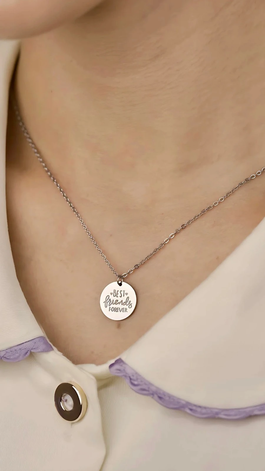Cadena Best Friends Plateada