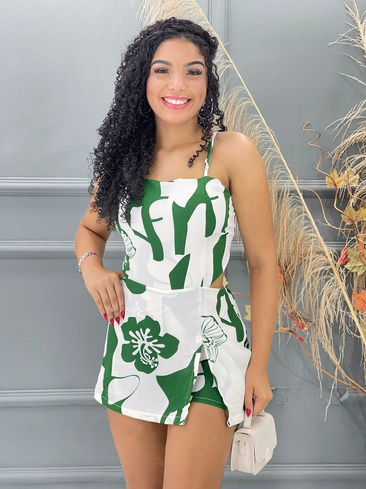 MACAQUINHO SHORT SAIA ESTAMPADO