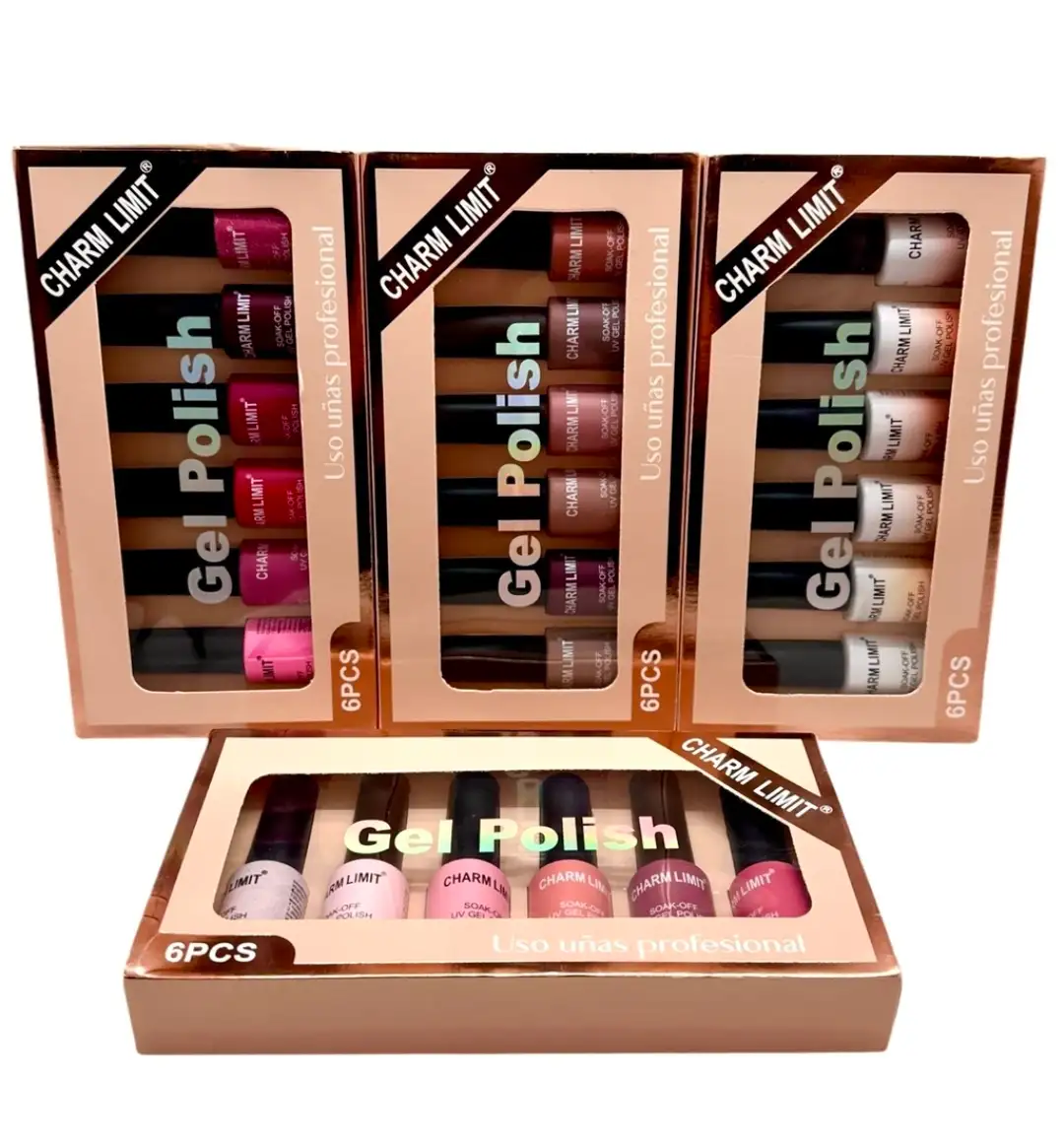 Caja de 6 esmaltes Charm Limit