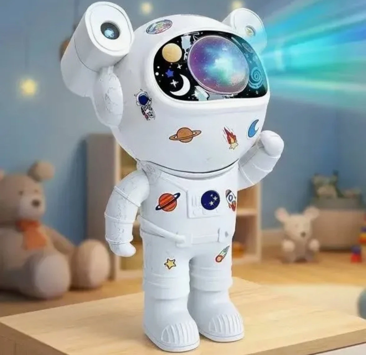 Astronauta proyector, bocina. con control remoto.  2