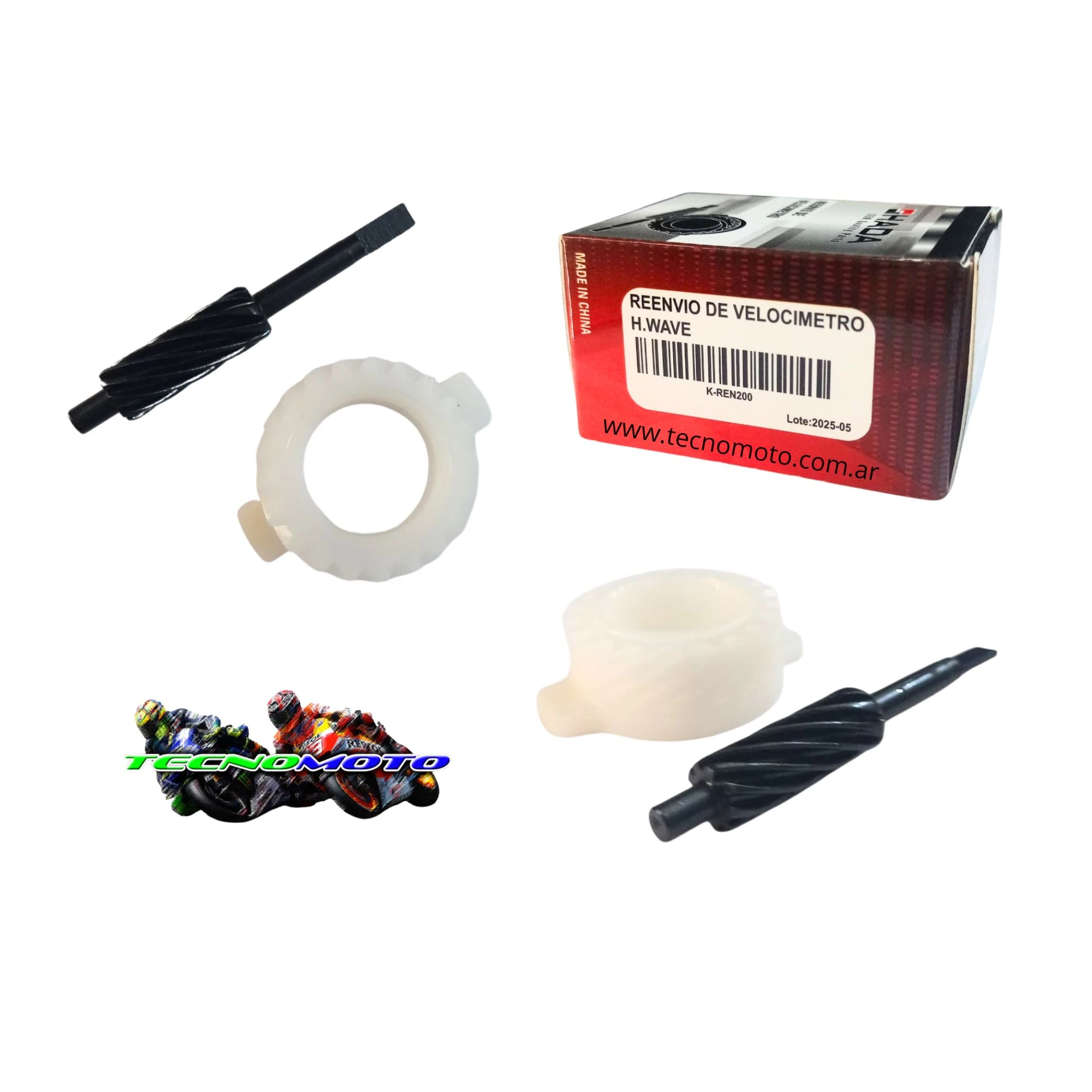 TACOMETRO ENGRANAJE HONDA 100 WAVE -2PCS. -49693