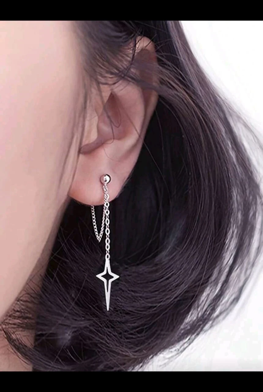 Pendientes colgantes diseño de estrella 💫