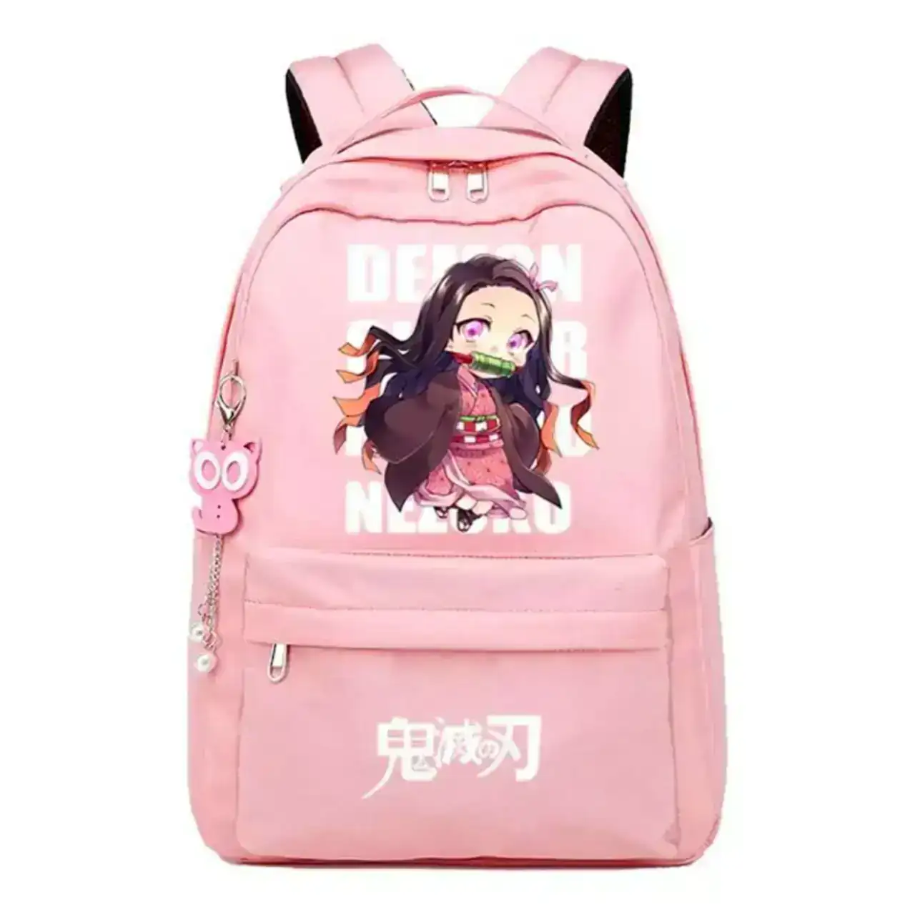 Mochila rosa demon slayer