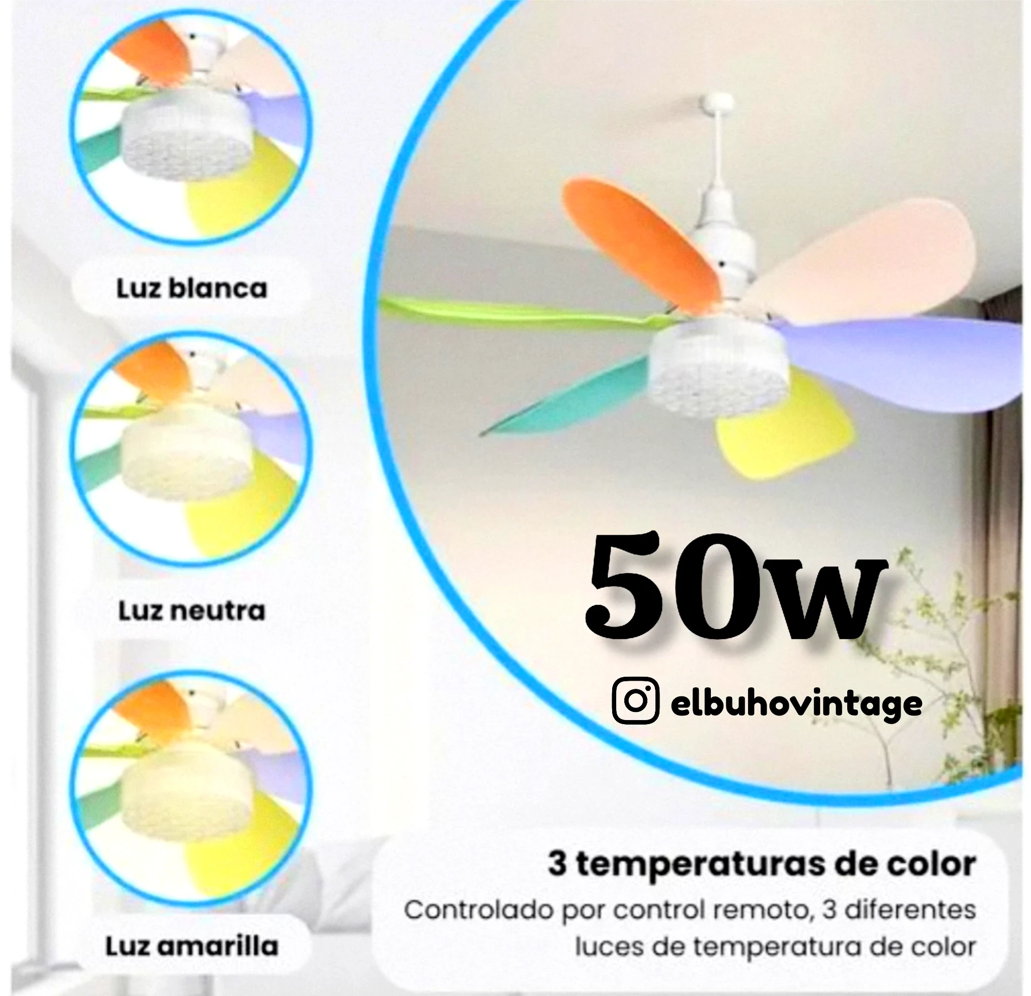 FOCO VENTILADOR 50W 6