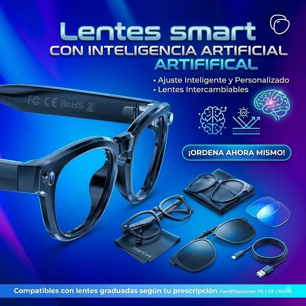 LENTES SMART CON INTELIGENCIA ARTIFICIAL 