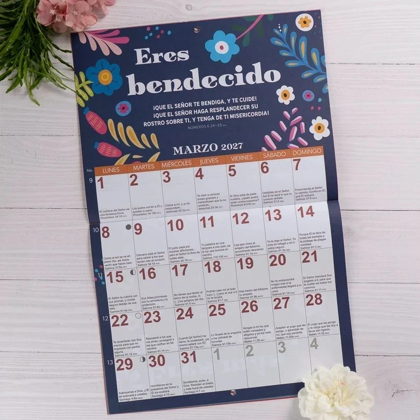 Calendario pared Pechi 2027 En Dios eres 5