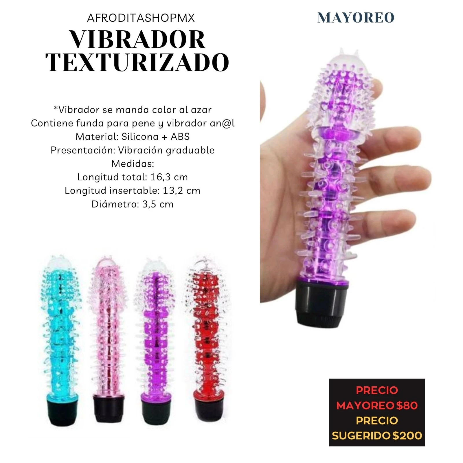 Vibrador TEXTURIZADO