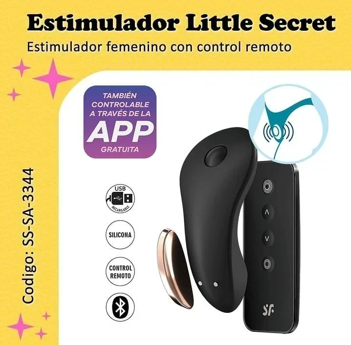 Little Secret estimulador femenino con control remoto