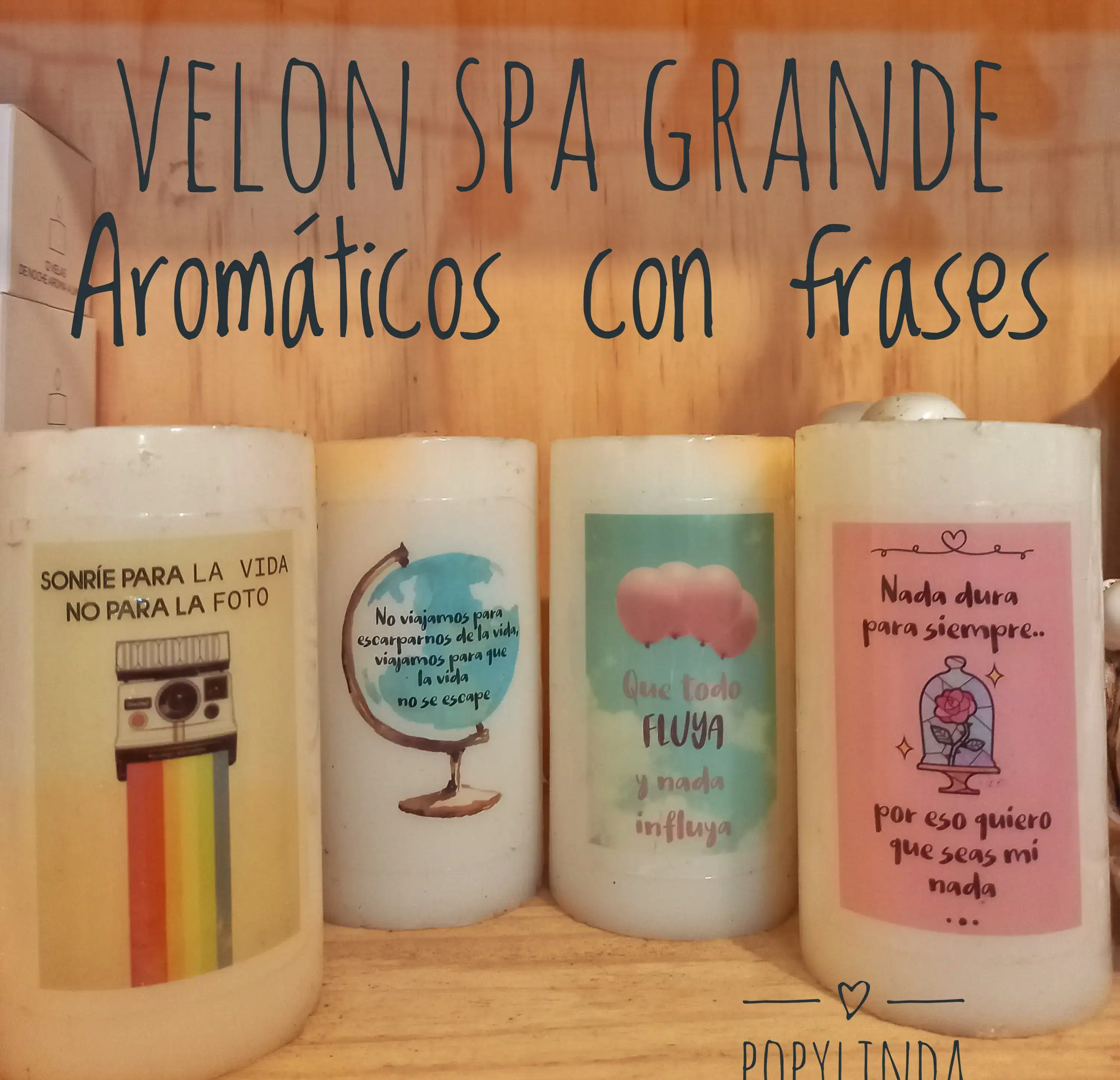 Velon Spa Grande AROMÁTICos con frases
