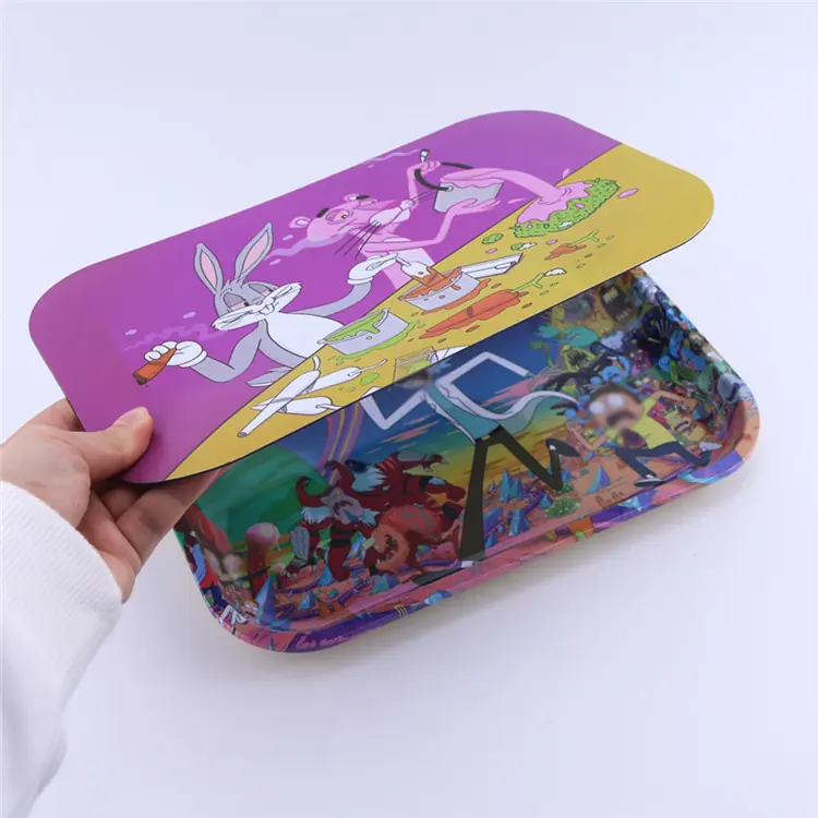 Magnetic lid tray 