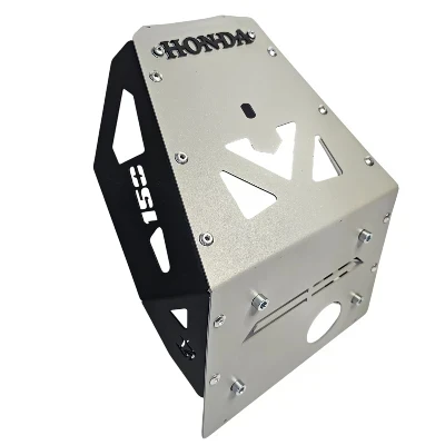 AC XR 150 L pechera color acero gris con laterales negros y logo 3d en negro ML