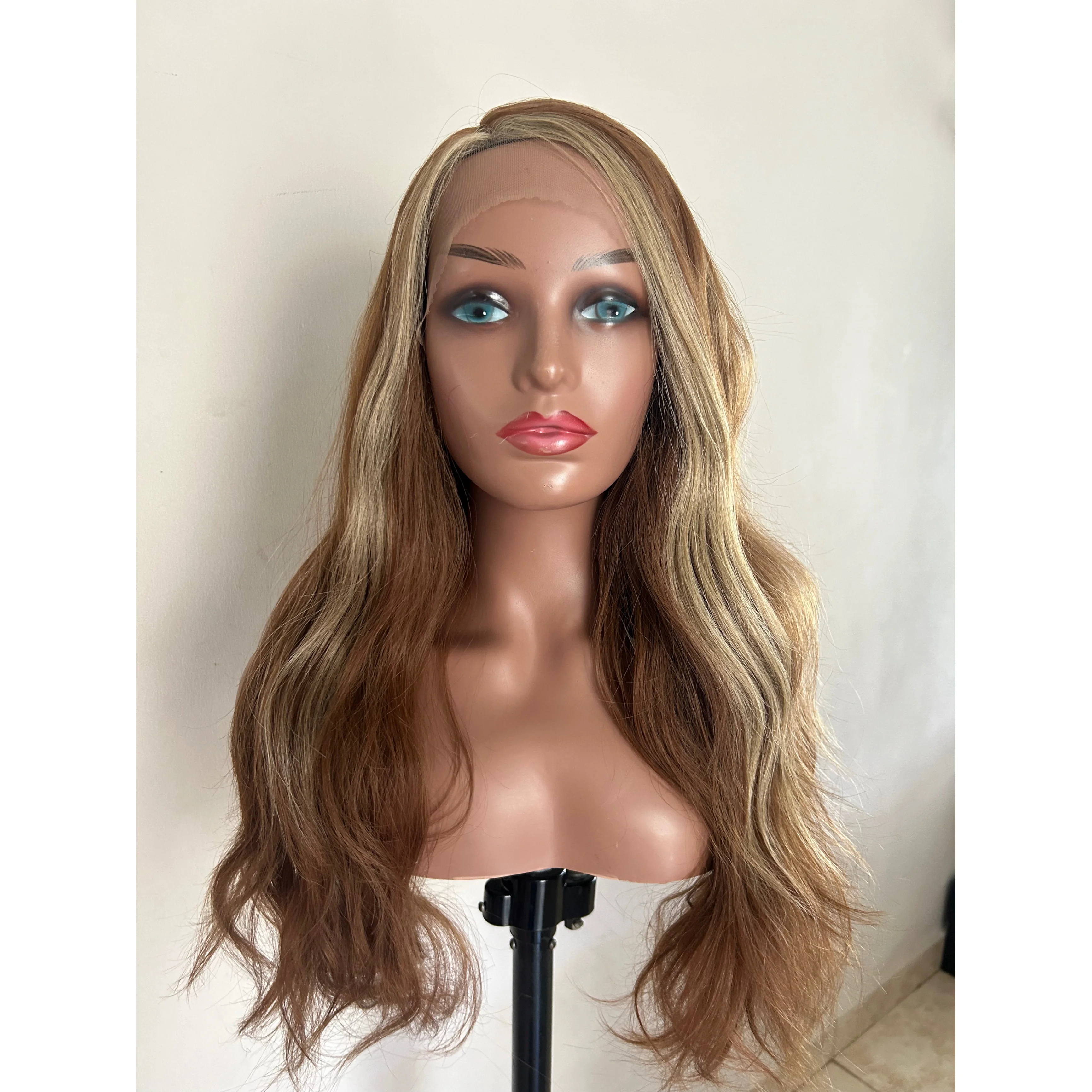 Pelucas destello Rubia y Marron 24”  2