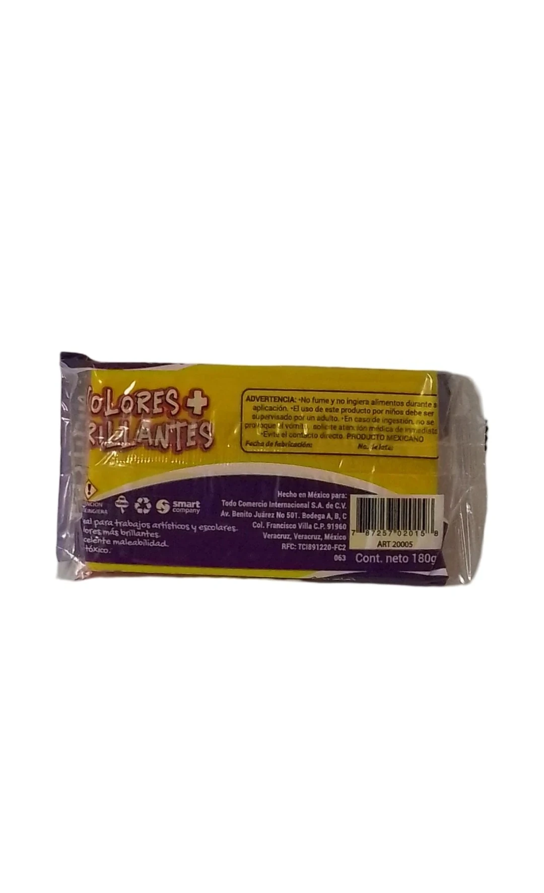 plastilina barra amarillo de 180g 2
