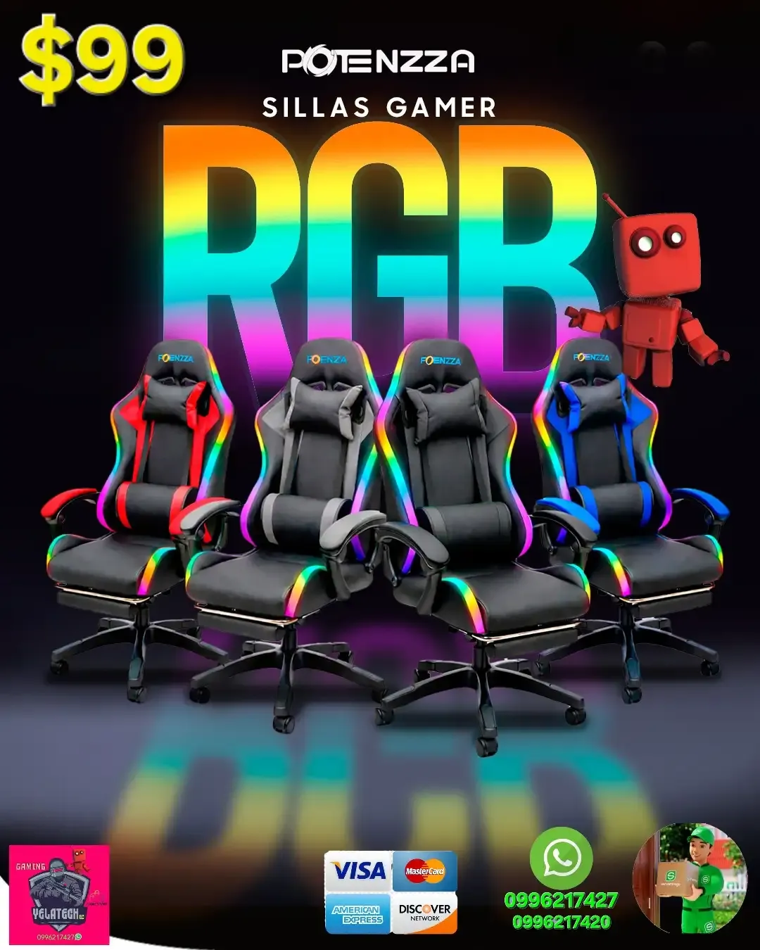 Silla Gamer RGB