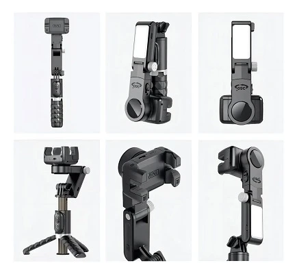 Gimbal estabilizador luz led y control  5
