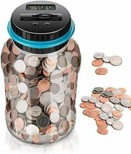 Alcancía Digital Transparente Contadora De Monedas 2