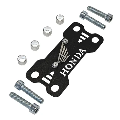 AC XR150 L / AC XR 190 L / Acutrax manubrio acero negro logo 3d cromado ML
