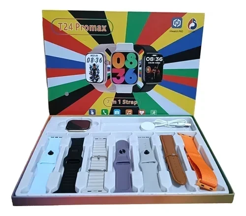 RELOJ SMARTWATCH T24 C/LLAMADA 7 MALLAS