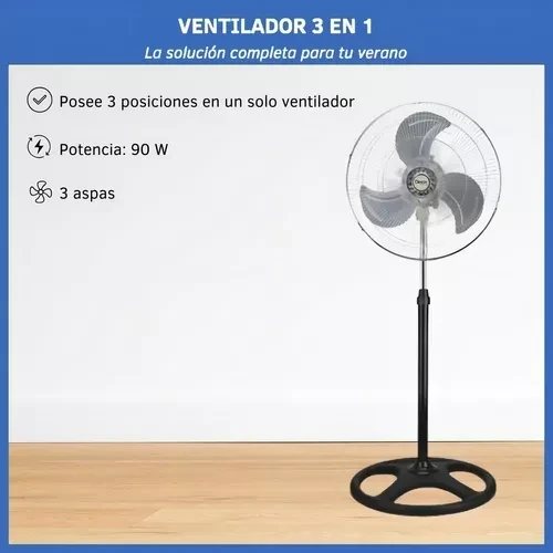 Ventiladores DINAX 3 En 1 18" Aspas de Metal 3