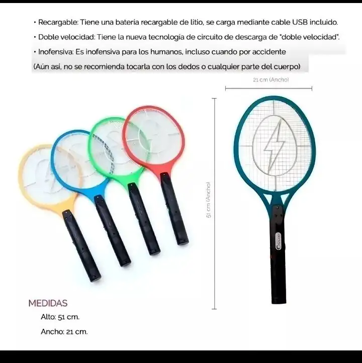 Raqueta Mata Insectos  3