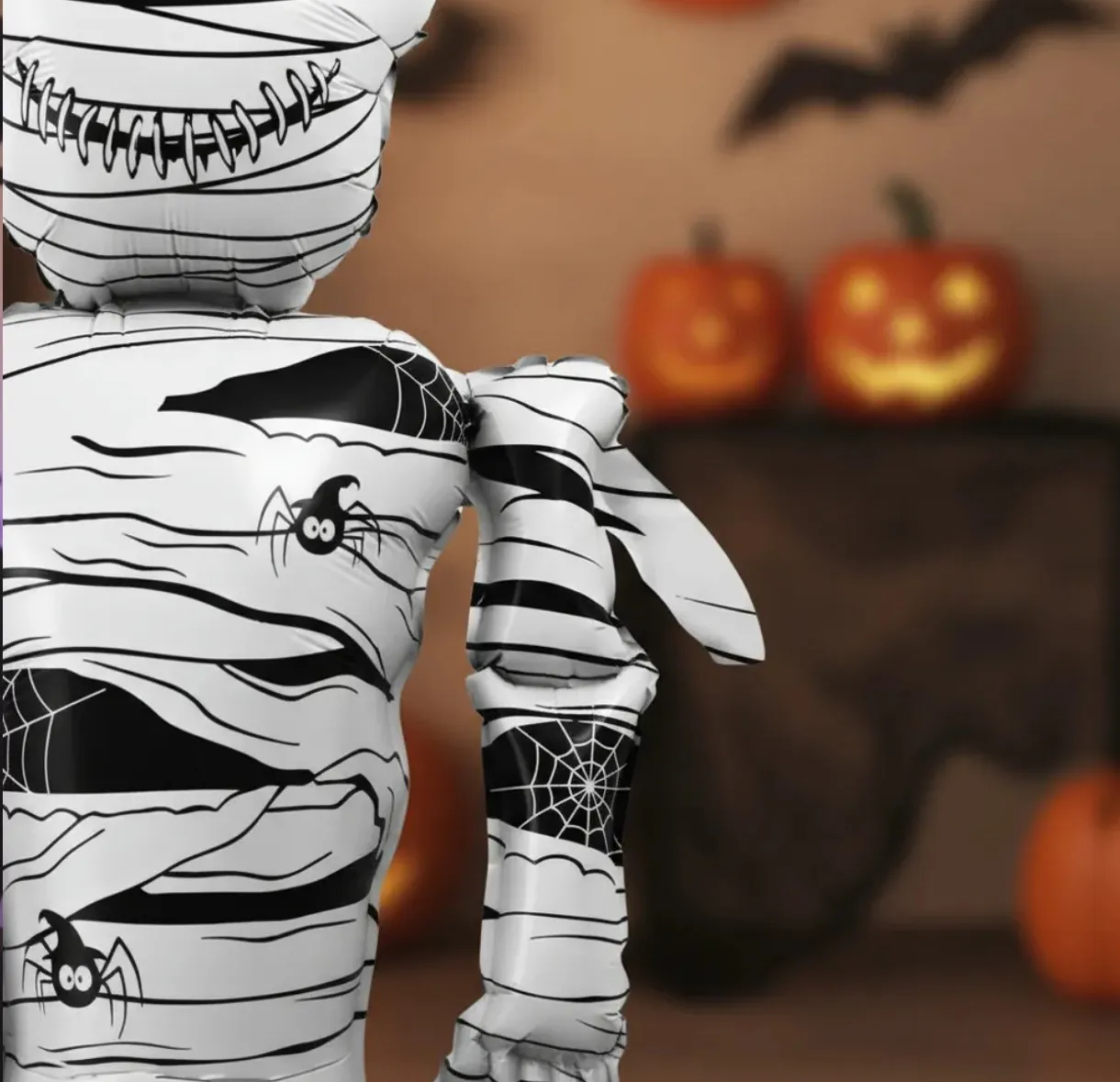 Globo metalizado Halloween momia chica 32x20 cm 3