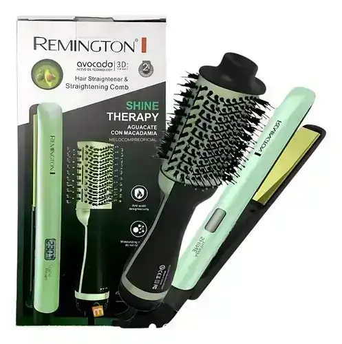 Combo plancha + cepillo secador 4 en 1 2