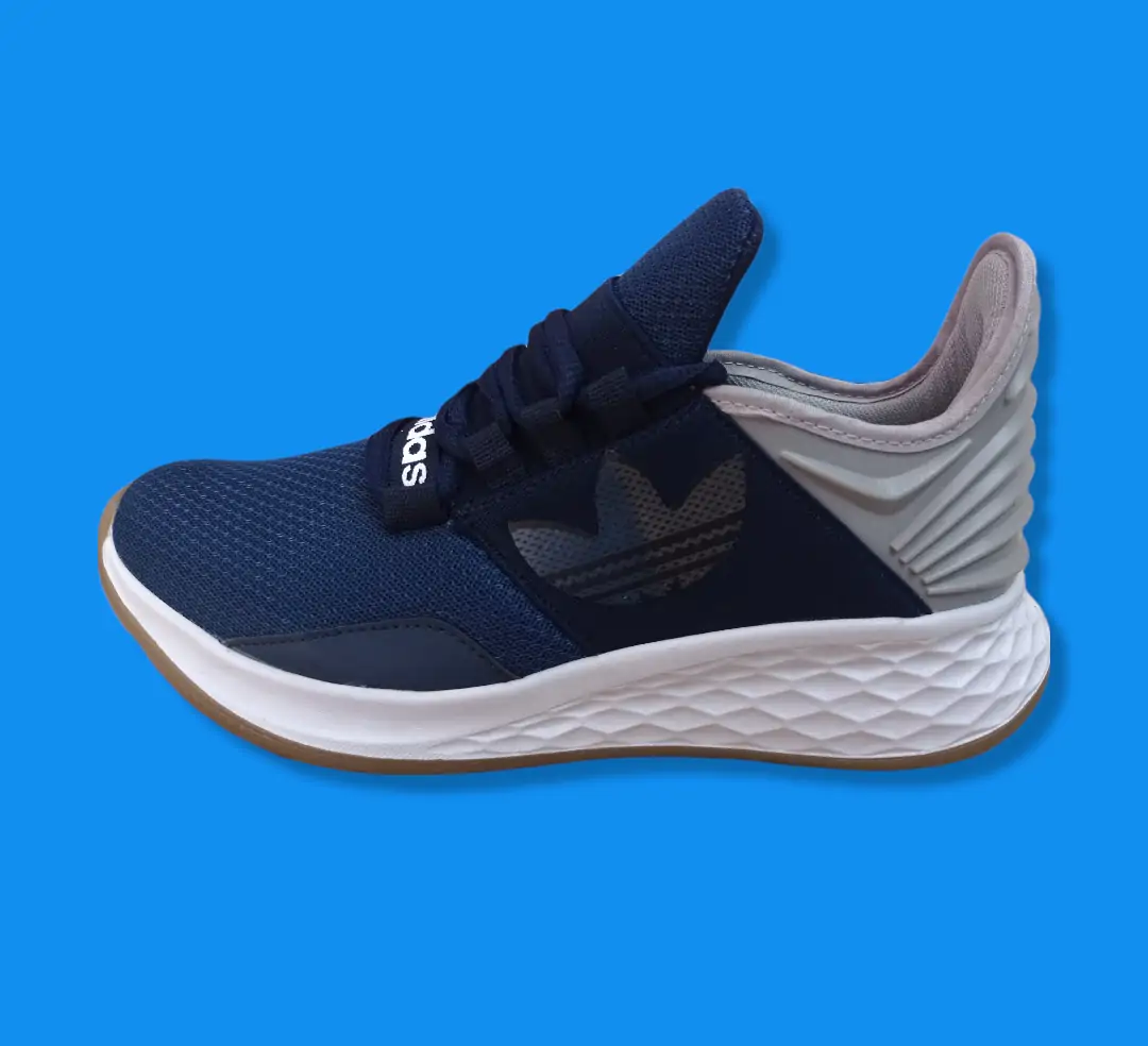 Adidas deportivos, color azul y gris  3