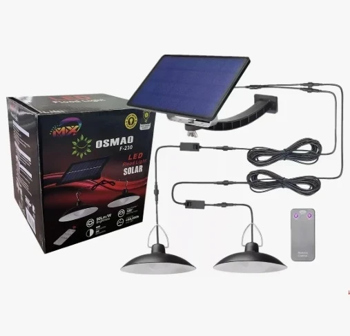 Lamparas Led Solar Colgante C/ Control Y Panel