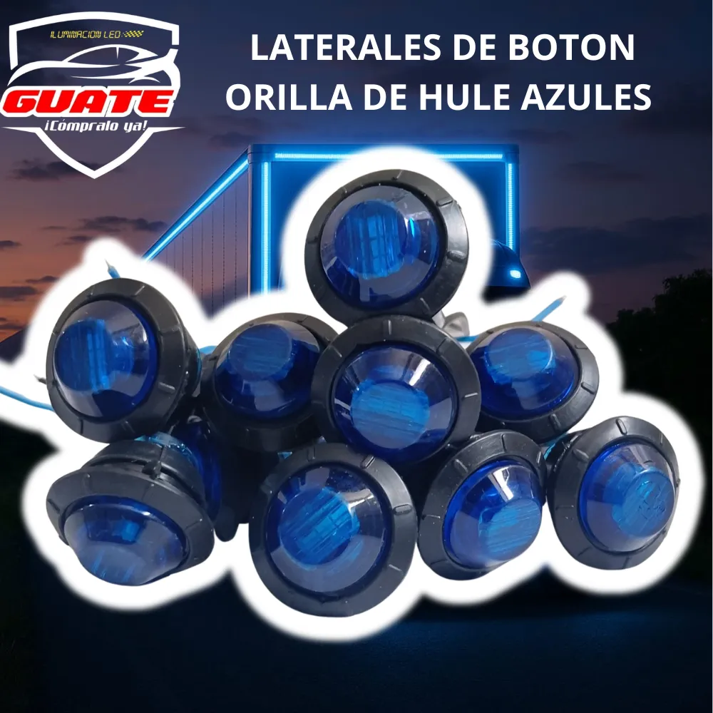 LATERALES TIPO BOTON ORILLA DE HULE 