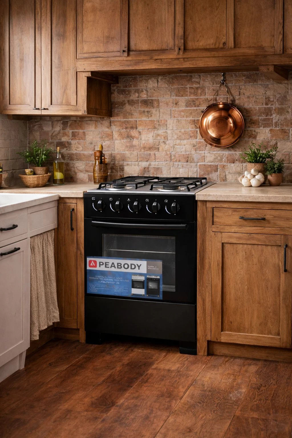 COCINA PEABODY MULTIGAS ACERO INOX 49CM