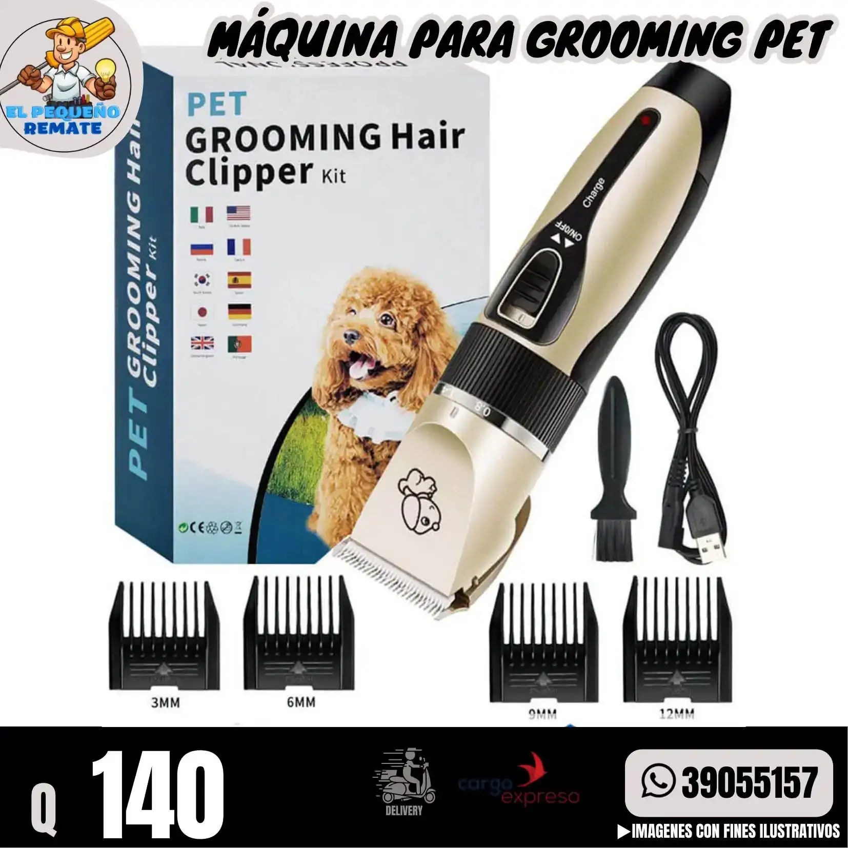 MÁQUINA DE GROOMING PET 2