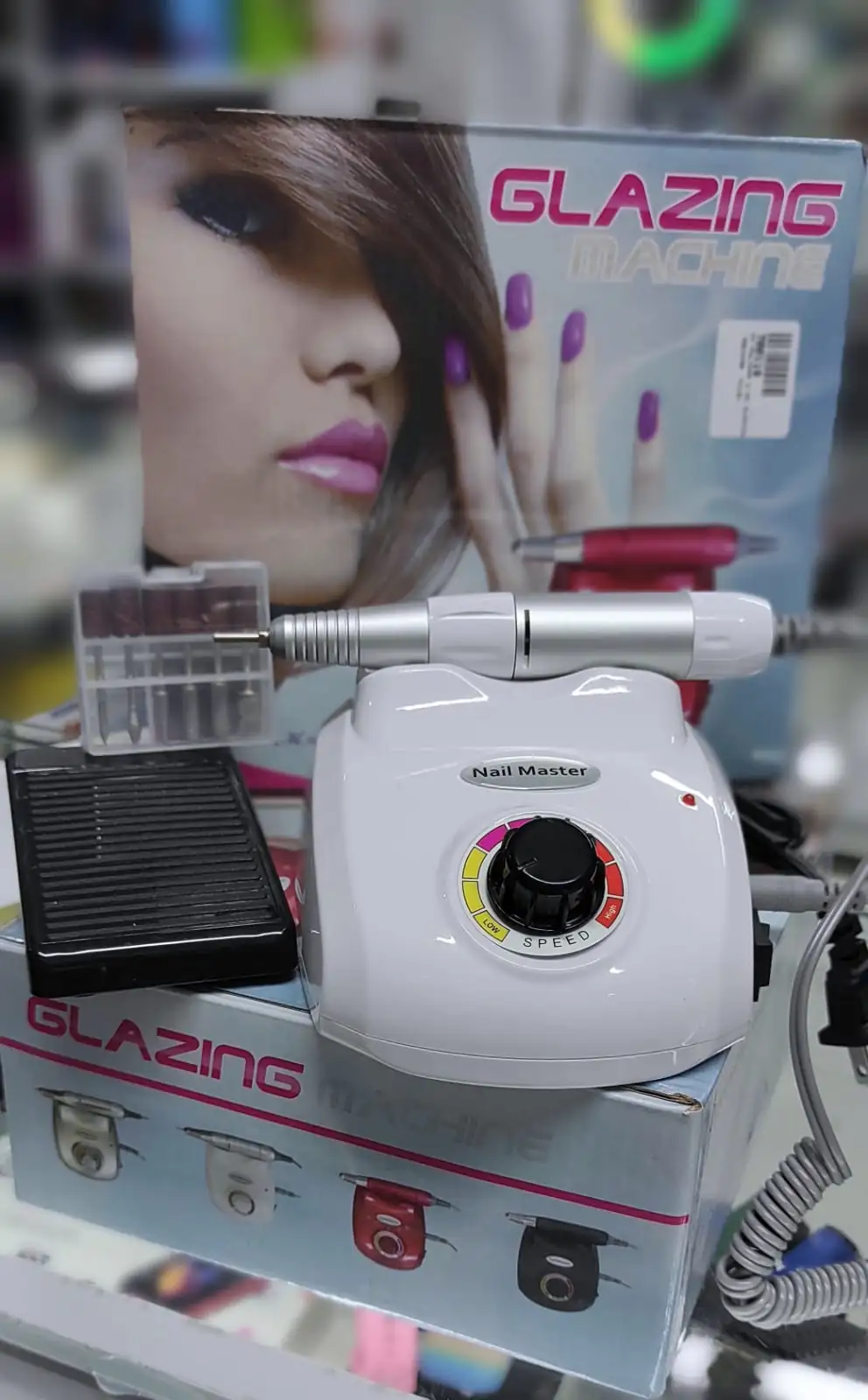 Pulidora Uñas Profesional Manicure Pedicure Eléctrico con Pedal  4