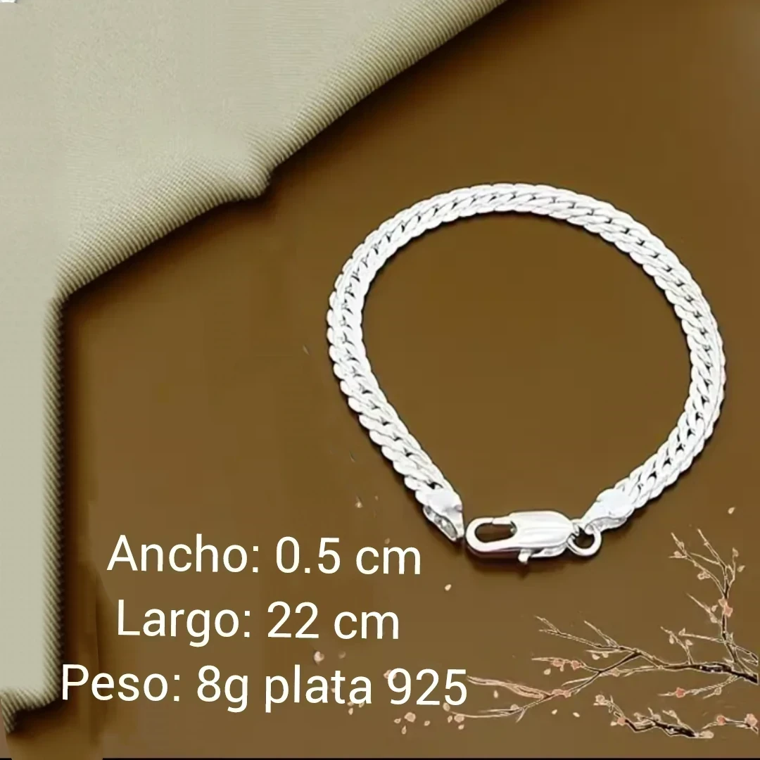 PULSERA NIÑA LABRADA PLATA 3
