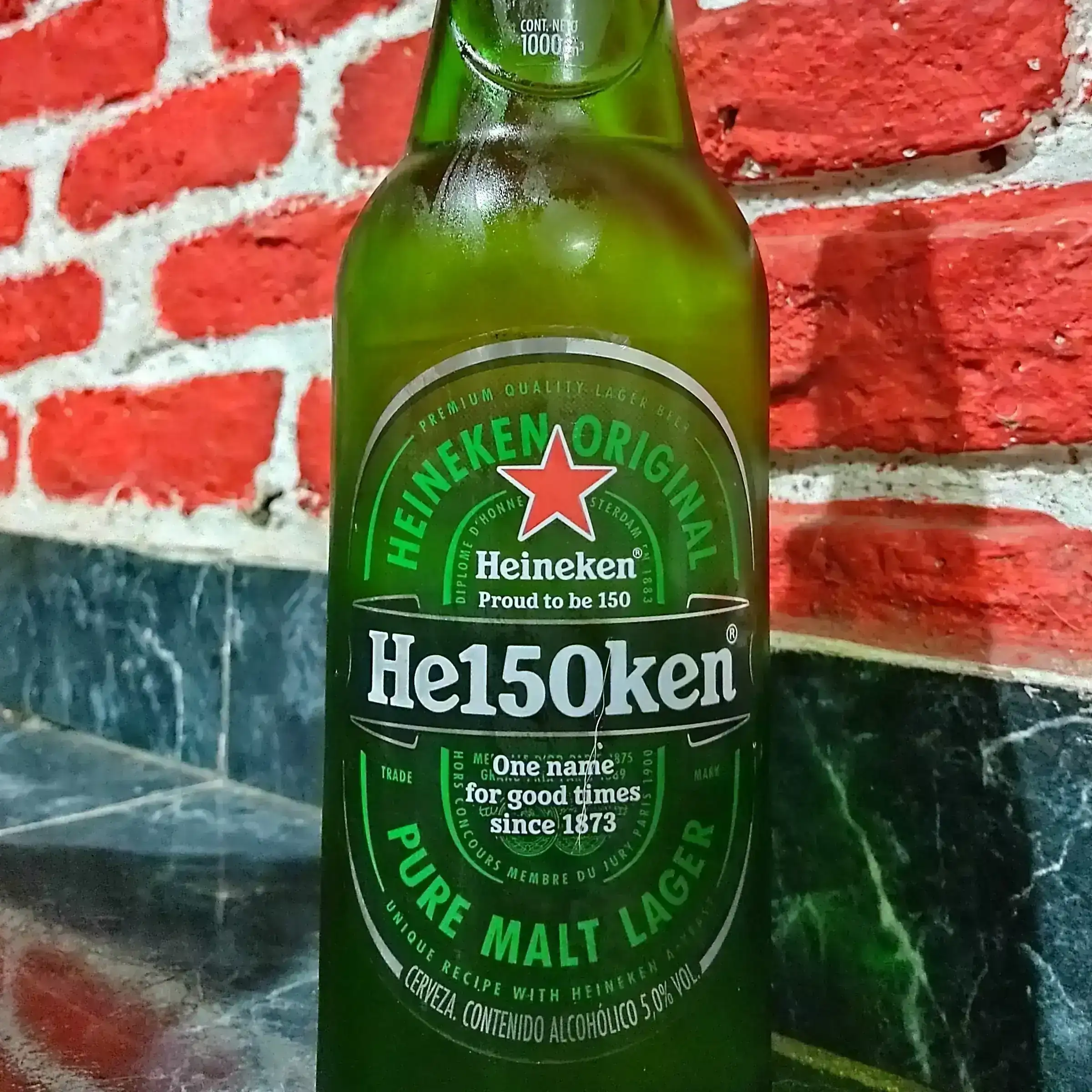 Heineken cerveza x 1 lt. Retornable