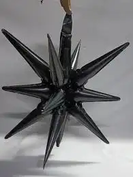 GLOBO ESTRELLA 14 PUNTAS NEGRA 