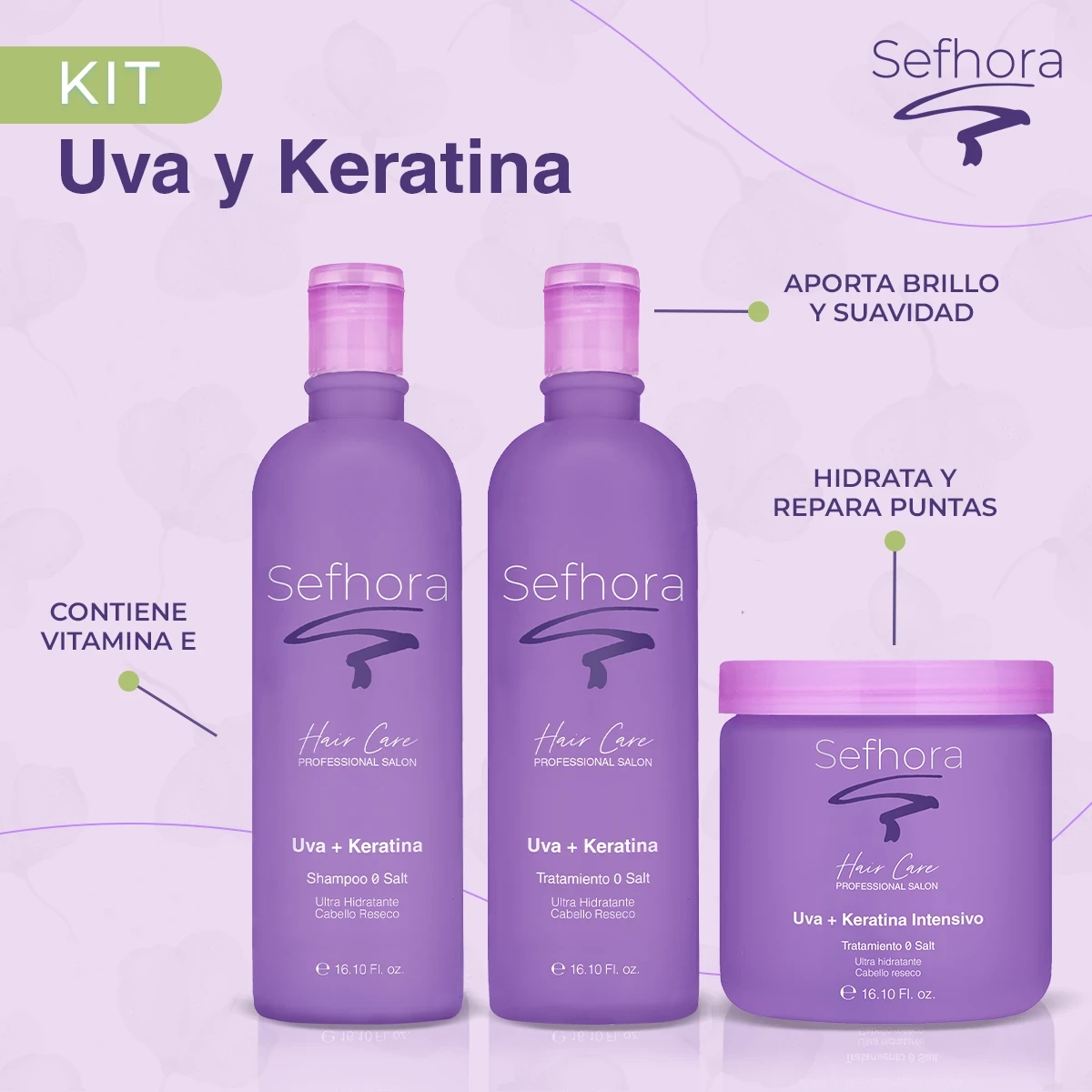 Kit Capilar Uva y Keratina 2