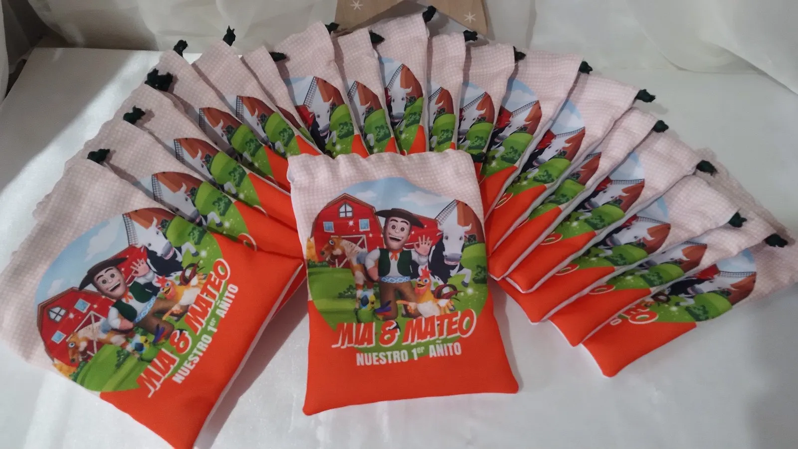 Bolsita de tela pack por 10 unidades 