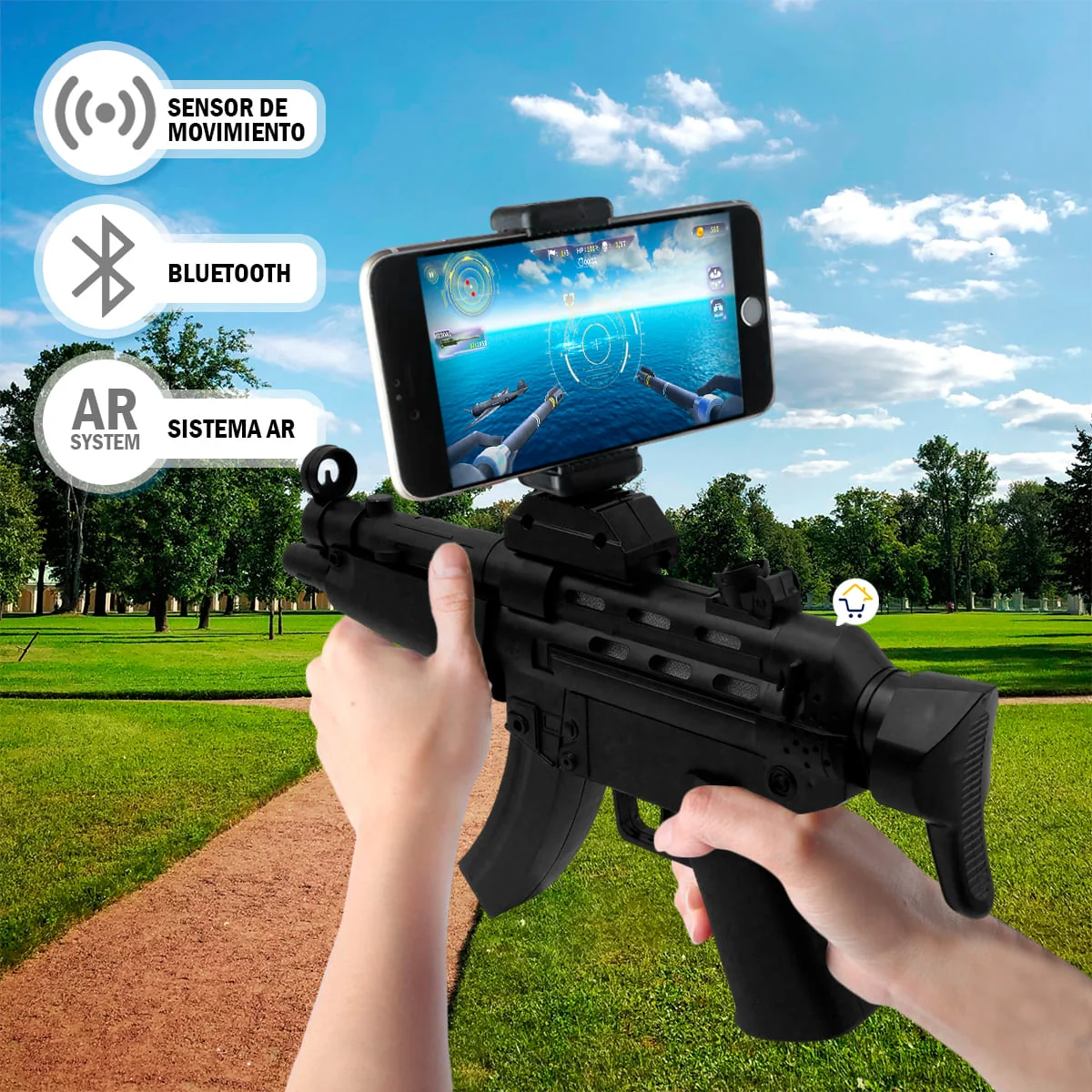 Pistola Virtual AR Soporte Realidad Aumentada Celular Juegos Shooter N900I 4