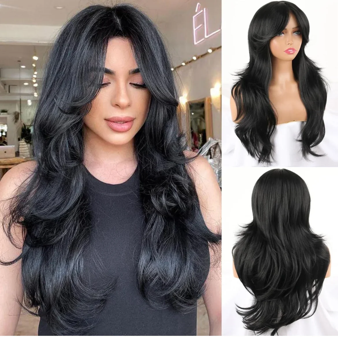 Peluca Semi Natural  24”