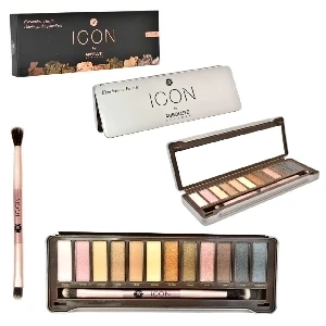 SOMBRAS PARA OJOS DE 12 COLORES ICON ABSOLUTE NEW YORK