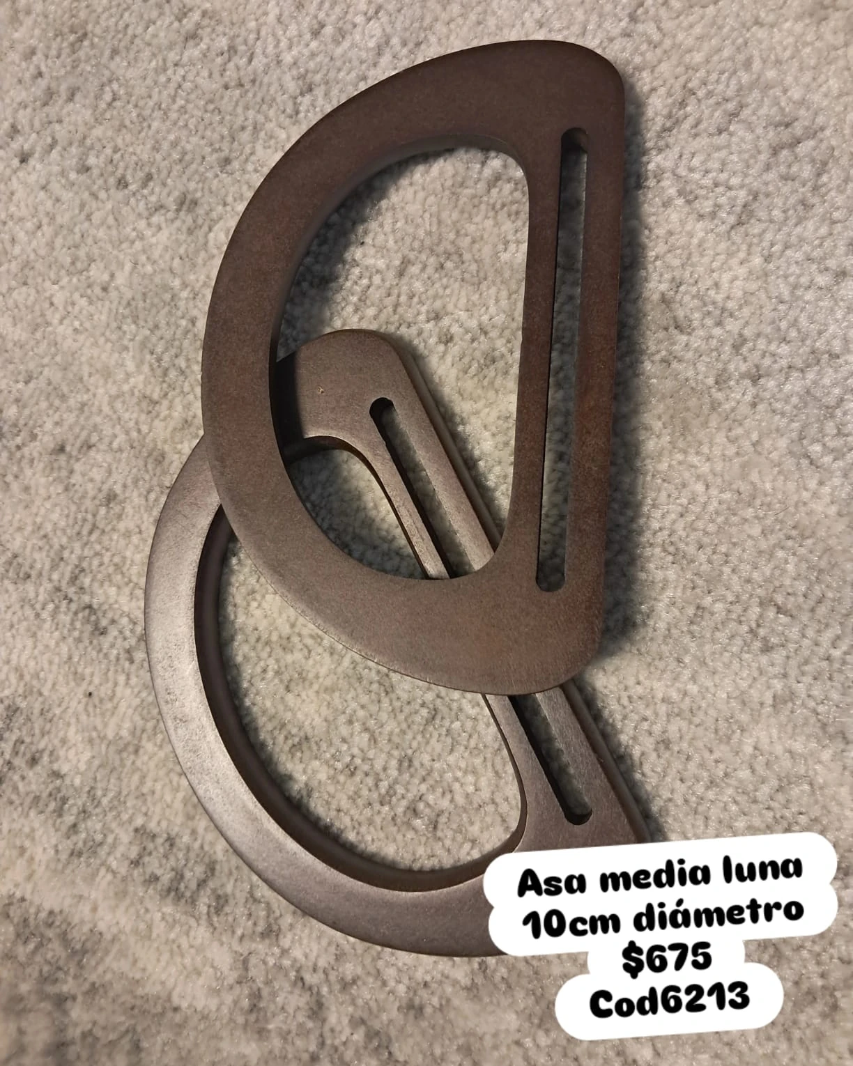 ASA MEDIA LUNA MARRON OSCURO