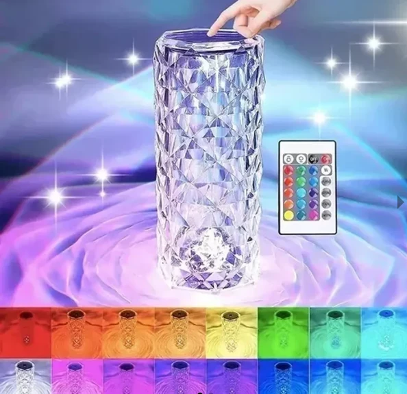 Lampara de mesa Diamante 16 Colores