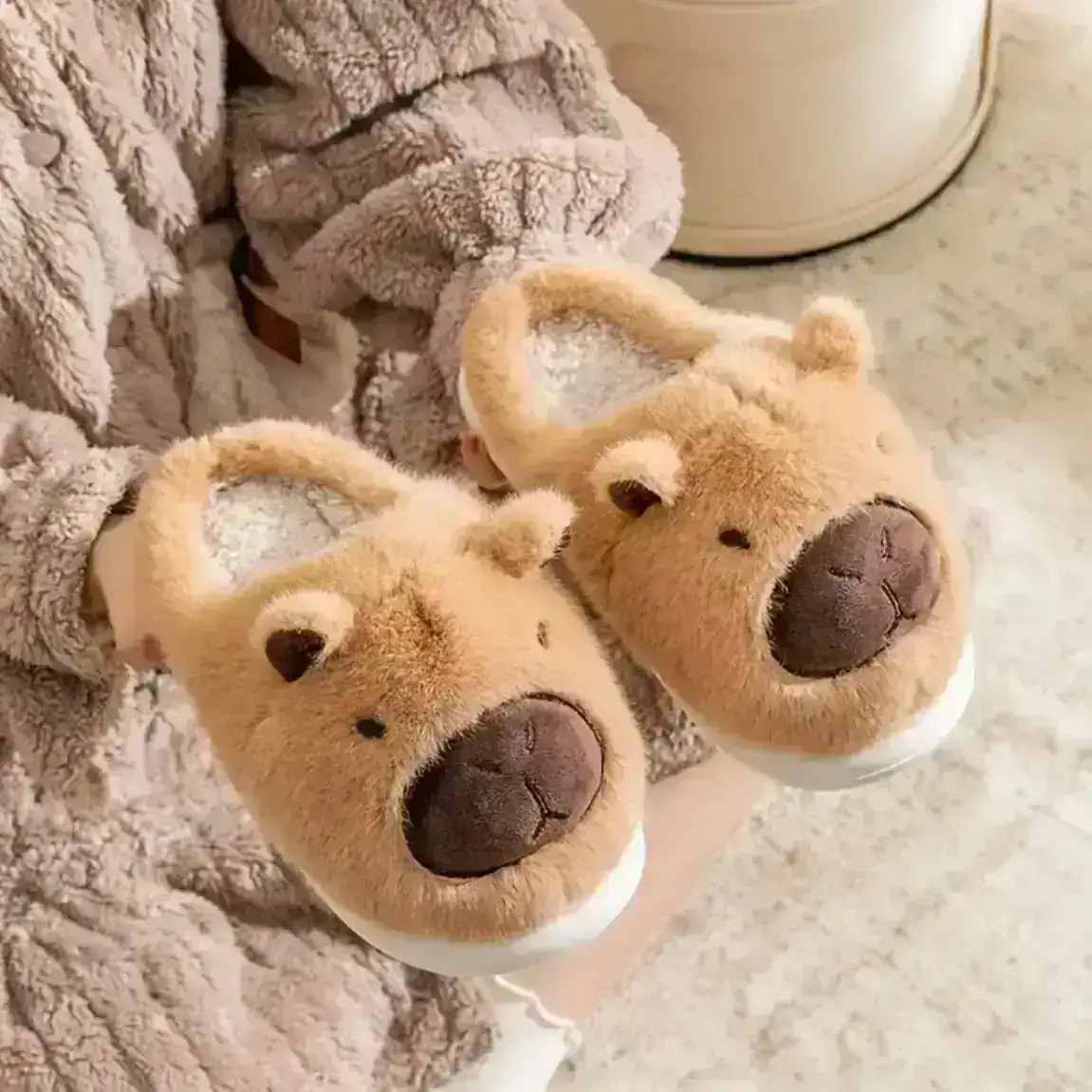 Pantuflas de capibara