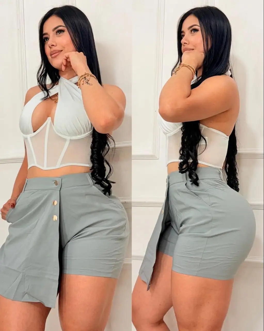 😍🥰Hermosa Falda Short 🛍️🌈 talle alto 🛍️ 