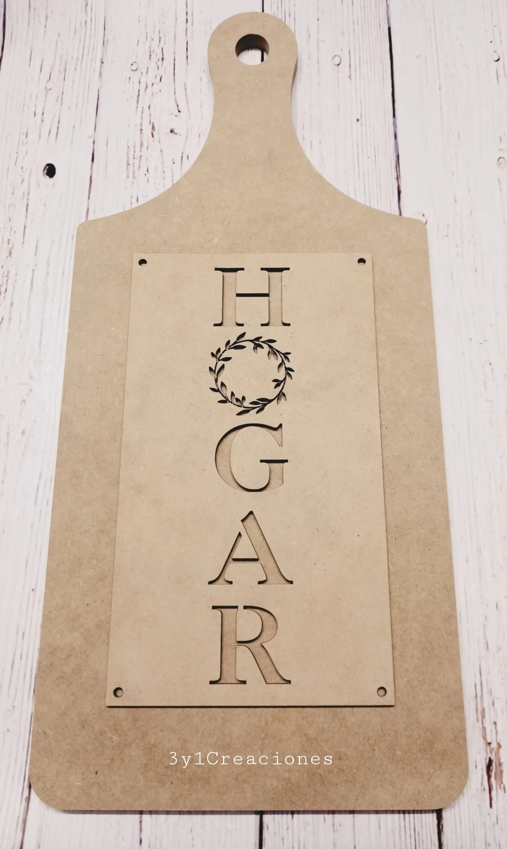 TABLA  BERLÍN CON PLACA HOGAR